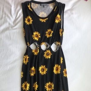 Kendall & Kylie sunflower dress w/ cutouts!
